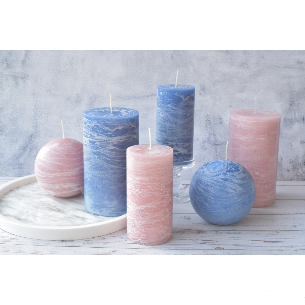 pillar candle/ball shaped candle