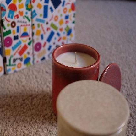 Ceramic candle